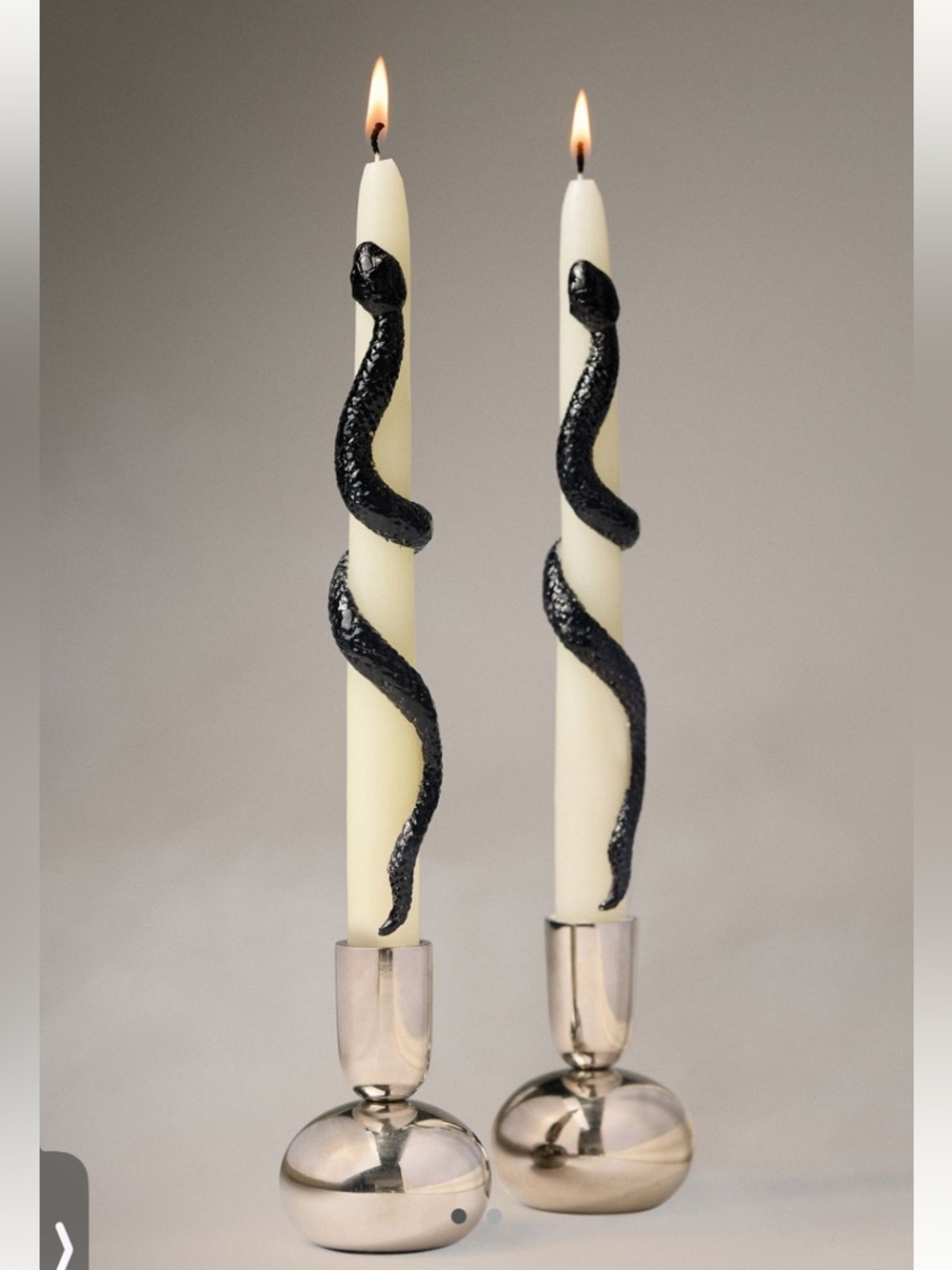 NWT Anthro Snake Taper Candles